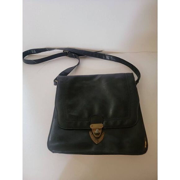 Steve Madden Women's Black Leather Crossbody Shoulder Bag - Picture 1 of 11